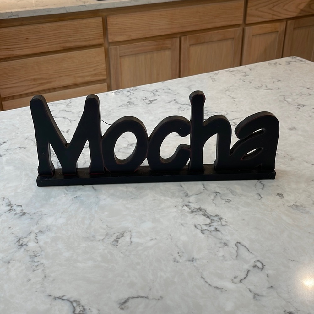 Mocha coffee sign